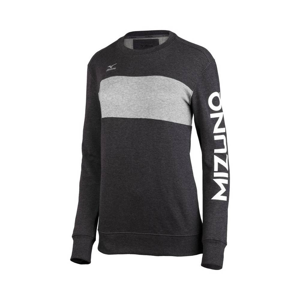 Mizuno Women's Retro Crew Volleyball Sweatshirt Grey (440661-ZEF)